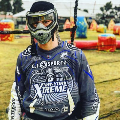 Pro paintball player for New York Xtreme