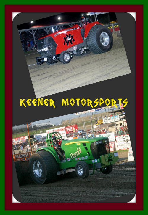 KeenerMs's profile picture. Two Alcohol Tractor Team: Triple XXX, Case IH MX305, & Bambi, John Deere 8330.