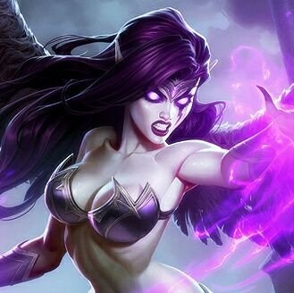 Once divine and graceful, the fallen angel Morgana now has embraced the darkness, plotting her vengeance.