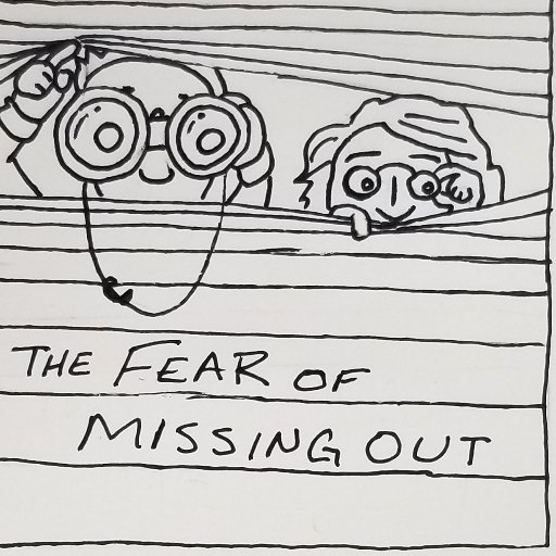 -The Fear of Missing Out- is a podcast hosted by midwestern comedians, @carsontuttle and @patchclark where they investigate the pop-culture of years gone by.