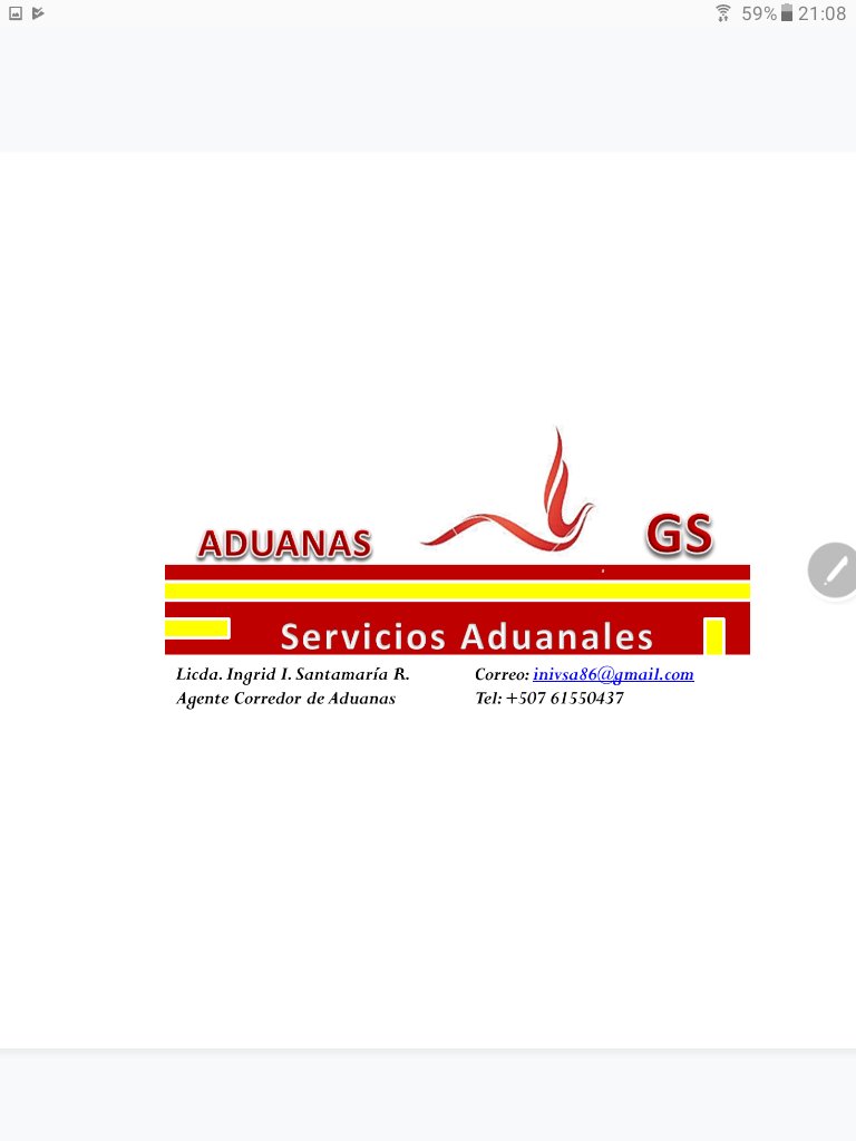 Servicios de Corredor de Aduanas para Importación 
Tel.: +507 61550437
Correo: inivsa86@gmail.com / ingrid.degaray@outlook.com