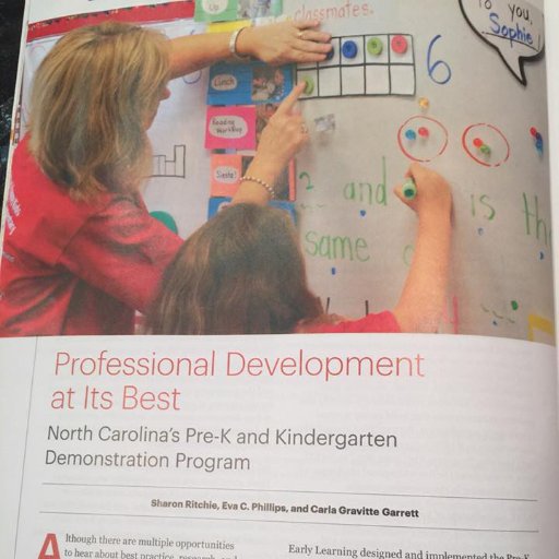 NC's Pre-K/K Demo Program promotes high quality, effective early childhood teaching and learning.  Demos lead by modeling, sharing, promoting, and articulating.
