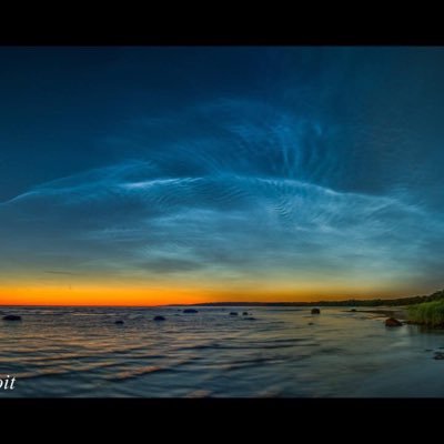 Photo sharing site. Noctilucent Clouds are cloud-like ice crystals about 80km high. Visible in local summer months. Roughly means ‘night shining cloud’