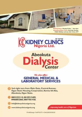 We provide world class dialysis service that has been tried and tested.