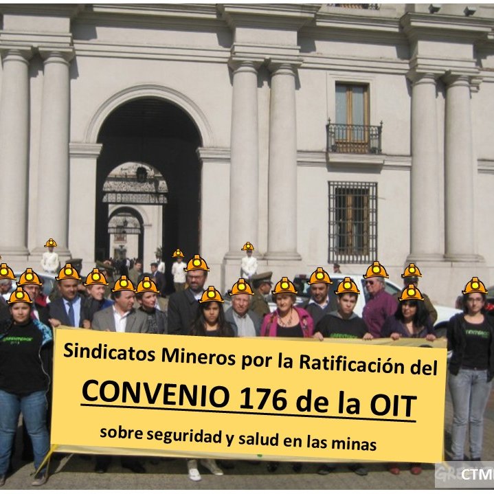 Invitamos a todos los dirigentes sindicales mineros a solicitar ratificación del Convenio sobre seguridad y salud en las minas (Convenio 176 OIT).