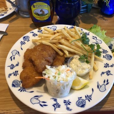 Beer battered cod. Friday. Maybe an Old Fashioned, sweet. Yes, you are in Wisconsin.