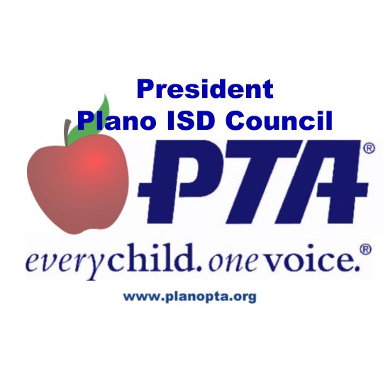 Welcome to the Plano ISD Council of PTAs President's twitter to be used to