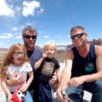 We are two dads in search of adventure with our two kids. Living fulltime in our rv, finding a world full of beautiful people eager to say hello