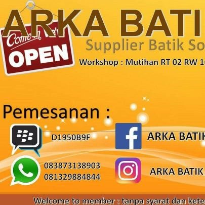 TianArga's profile picture. Workshop: kampung batik laweyan solo
Wa :083873138903/081329884844