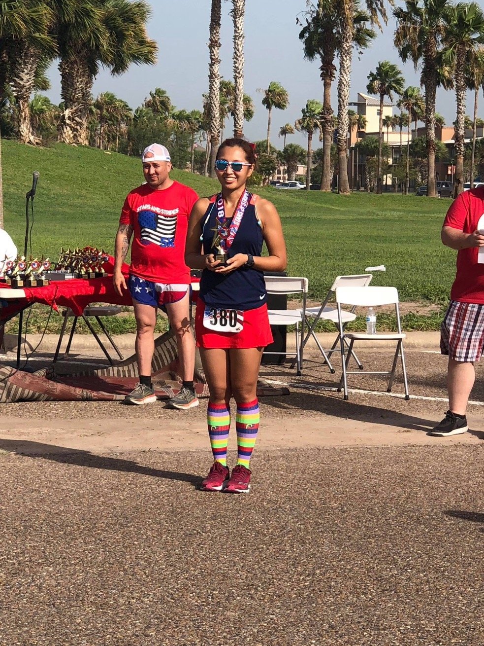 RunnerGirl7717's profile picture. Military wife, teacher, runner, fur parent