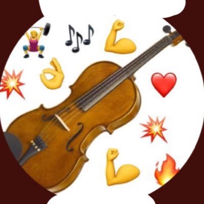 violagainz's profile picture. parody fitness motivation account- but for musicians