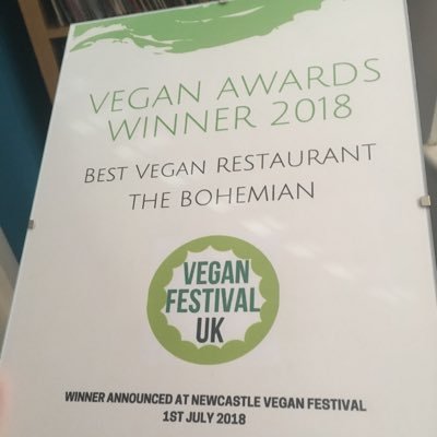 VOTED BEST VEGAN RESTAURANT IN THE UK 2017 AND 2018 fully Vegan restaurant, bar and vinyl record shop, based in Newcastle city centre, 01912615423