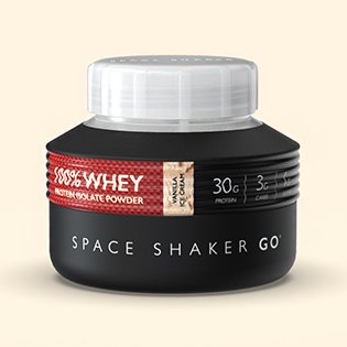 SPACE SHAKER is a portable high-end shaker bottle that expands, so you can bring your powdered nutrition with you.