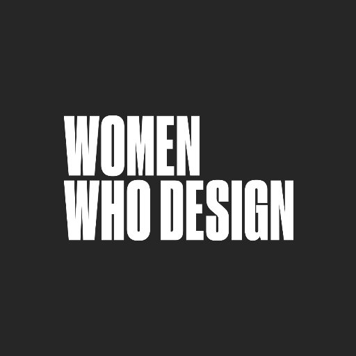 A Twitter profile directory highlighting accomplished women in the design industry.