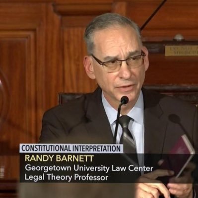 GeorgetownLawProf/Author of Our Republican Constitution, Restoring the Lost Constitution, The Structure of Liberty & The Original Meaning of 14th Amendment