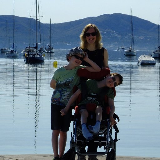 Mum to two boys, one who is grin powered driving a chin powered wheelchair.