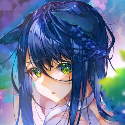 碧木 りよ ケモ耳と夏な女の子描かせて頂きました 要望のあった線画も置いておきます