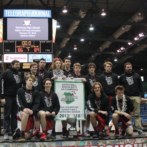 Twitter page for the Rothesay High School Varsity Boys' Basketball Team and Red Storm Basketball Association. 2017-2018 Champions of the AA NBIAA