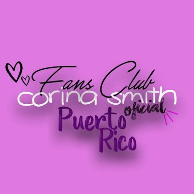Único fan club oficial de la talentosa artista Corina Smith en Puerto Rico.🇵🇷