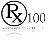 Rx100Inc's profile picture. Rx100 Inc is a anti-microbial filler company, filler is used in manufactured products. Filler is limestone based, known as calcium carbonate [Cac03].