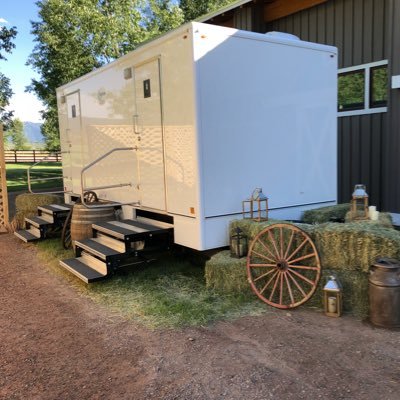 We provide luxury portable restrooms for your outdoor wedding, special event, or really for anything!