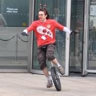 The fastest unicyclist in the West (of Cheam)...