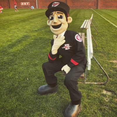 DingerHCH's profile picture. Official mascot of the Hub City Hotshots 🚂 Self-Proclaimed greatest mascot in South Dakota • People Magazine voted best dressed