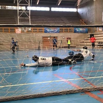 club deportivo la maquina perteneciente a la comuna de La Granja, grupo mixto donde personas ciegas practican goalball y futbol 5!