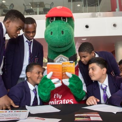 Arsenal in the Community's MFL programme for schools, using football to promote languages including French, German and Spanish.