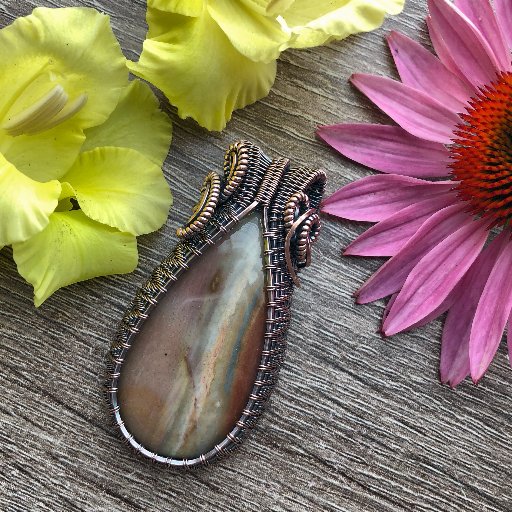 Handcrafted wire wrapped jewelry using earth's precious gems