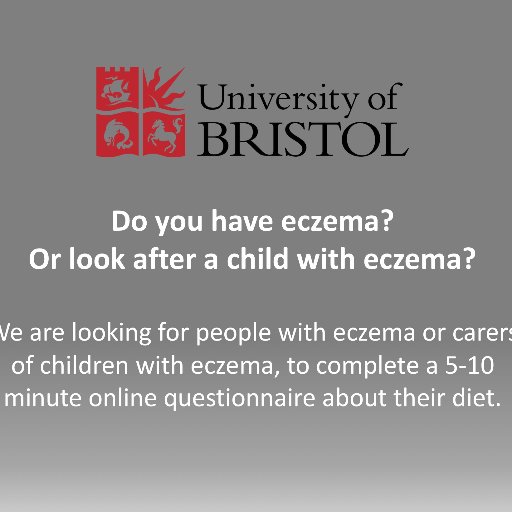 Do you have eczema? Or look after a child with eczema? Take part in this 5min questionnaire being conducted by researchers at the University of Bristol!