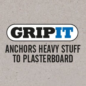 Gripit - anchoring heavy stuff to plasterboard - from curtain rails and shelves, to AC units and TV's. 
Available in Bunnings & Mitre10!