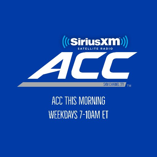 ACC This Morning w/@MarkPacker & @WesDurham airs live Monday-Friday from 7-10am ET on SiriusXM ACC Radio @SiriusXM Channel 371.