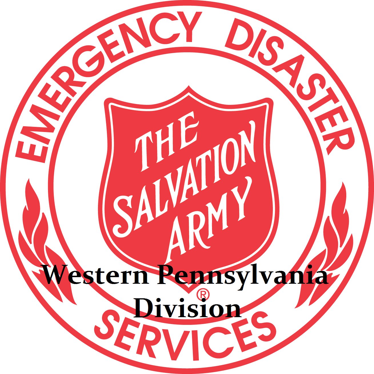 The Salvation Army Emergency Disaster Services of the Western PA Division covers the Western 28 Counties of the State of PA.