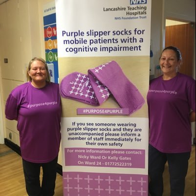 Co-Founders of Purpose4purple for Cognitive Impairment Awareness are Nicky Ward & Kelly Gates improving Patient Safety