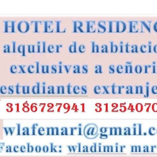 Hotel Residencia Alquiler habitaciones señoritas Inmobiliaria bienes raíces San Antonio del Táchira 5 julio la rampa la cancha calle 17 urbanización alto viento