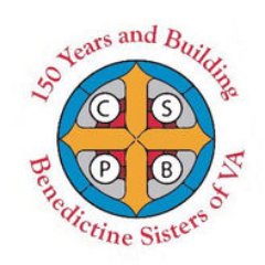 A community of religious women living the Rule of St. Benedict, searching for GOD together & ministering to the needs of the Church in Virginia since 1868.