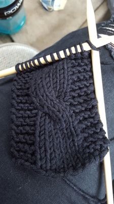 hand knitted items, like headbands, hats, blankets, etc.