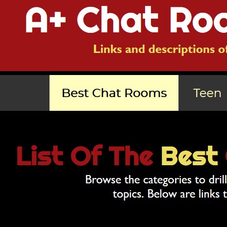 Our free online chat room directory lists the best chat sites on the web. Many #chatrooms found here are very popular & loved by the regular chatters that visit