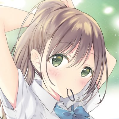 ポニーテール 女の子 イラスト ベスト 可愛い イラスト 手書き 女の子