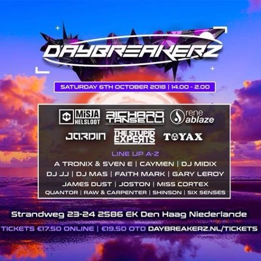 The new Event concept from Trance Producers and Trance DJs all around the world. For more information about @daybreakerznl send us a message daybreakerz@gmx.net