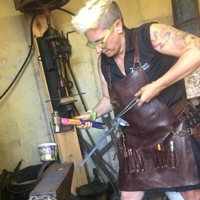 Blacksmith/Welder/Sculptor. 💪🏻⚒ 🍴🥄 A traditional blacksmith with a twist (just add silverware).