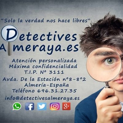 Cita Previa. Tfno 696 31 27 35 #Investigación #Formacion #SeguridadPrivada #Detectives Ex #FCSE #Almeria TIP 3111 Colegiado 294-647 RNSP 10806