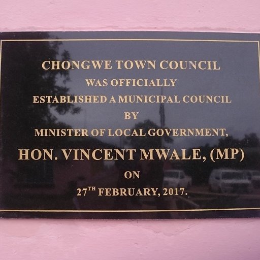A Local Authority mandated to provide services to the community of Chongwe District!