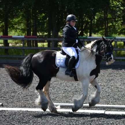 Young Scottish rider with two horses: Elvis and Callie - The E & C in EC Dressage!