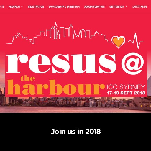 Resus@theHarbour is a Top-class resuscitation conference ICC 17-19 Sept, Sydney #RATH2018. + conference-within-a-conference #dontforgetthebubbles, #developingEM