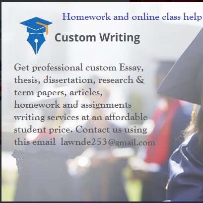 Am a professional writer, honest and passionate about helping students with homework and exams
My email is lawnde252@gmail.com