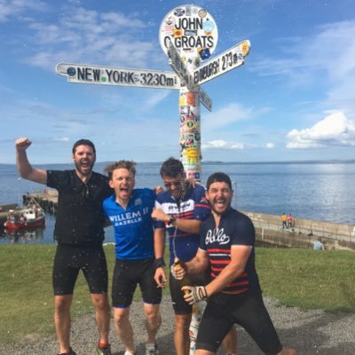 We are Lewis, Ben, Luke and Adam and we’re cycling the length of Great Britain to raise money for @Sidley_OUAS it’s an amazing charity for incredible people.