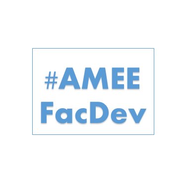 Generated from the AMEE Faculty Development Committee. Aiming to learn about, from & with colleagues interested in Fac. Dev. in healthcare & allied professions