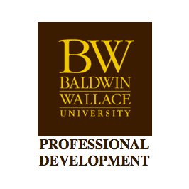 The @BaldwinWallace Center for Professional Development offers courses and certificate
programs for local professionals, managers, and executives. ✉ bwpd@bw.edu